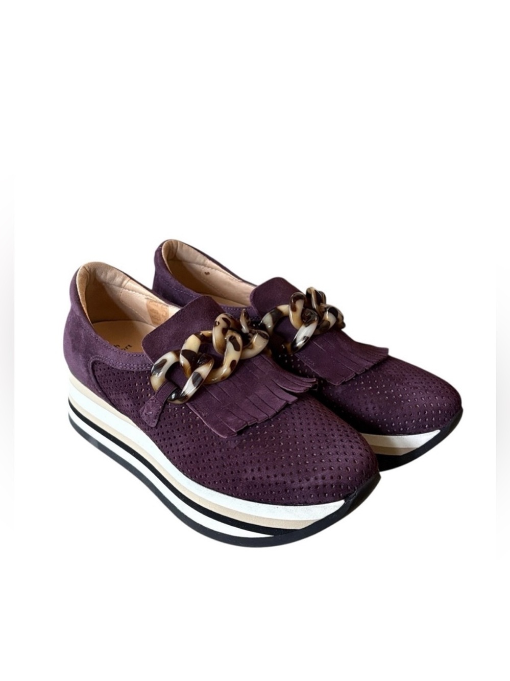 Softwaves Carly Sneaker Purple Velvet Size 7.5